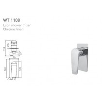ECT Exon Shower Mixer Chrome Finish